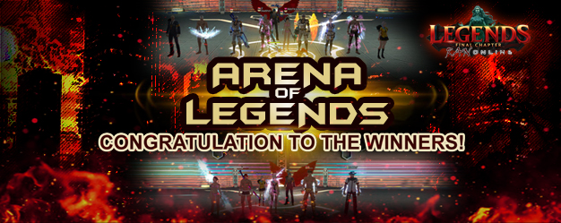 Arena of Legends Winners