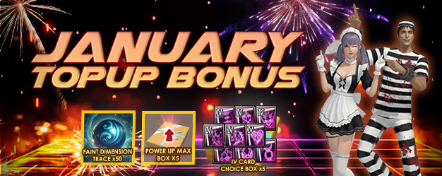 JANUARY TOPUP BONUS