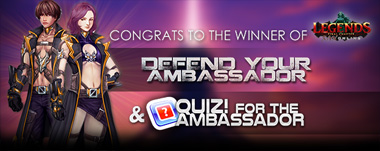 WINNER EVENT DEFEND AMBASSADOR & QUIZ AMBASSADOR