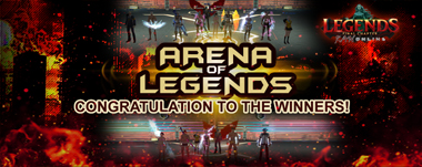 ARENA OF LEGENDS WINNERS
